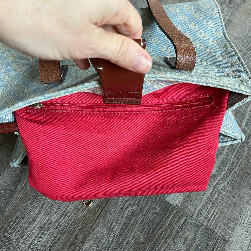 Dooney & Bourke Vintage signature jaquard logo print purse - Picture 15 of 16
